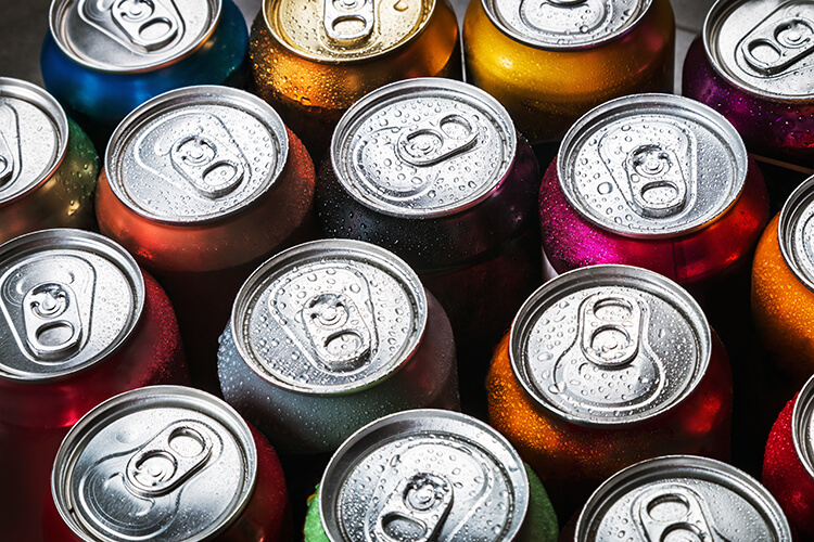 aluminium cans